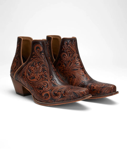Loyal West x Myra Handtooled Booties